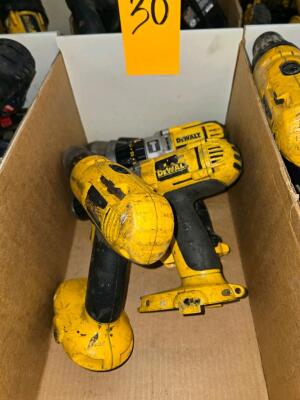 LOT DEWALT POWER DRILLS