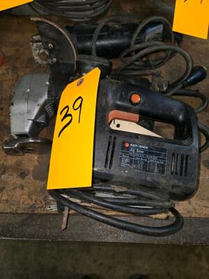 LOT BLACK & DECKER JIG SAW AND ANGLE GRINDERS