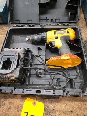 LOT DEWALT POWER DRILL