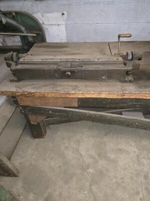 LOT NIAGARA NO.3 HAND FOLDER; HAND ROLL; CENTRAL MACHINERY TABLE-TOP DRILL PRESS - 2