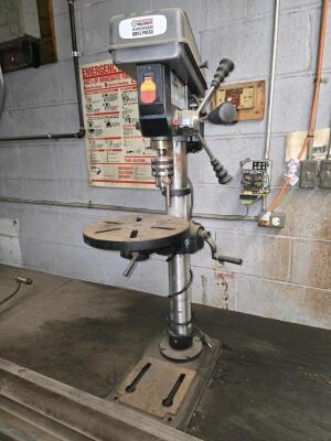 LOT NIAGARA NO.3 HAND FOLDER; HAND ROLL; CENTRAL MACHINERY TABLE-TOP DRILL PRESS - 4