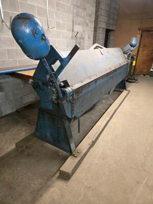 LOT CHICAGO D&K MODEL S01014 MANUAL SHEET METAL (BOX & PAN) BRAKE, 10' X 16 GAUGE CAPACITY - 2
