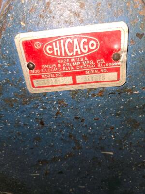 LOT CHICAGO D&K MODEL S01014 MANUAL SHEET METAL (BOX & PAN) BRAKE, 10' X 16 GAUGE CAPACITY - 3