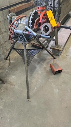 RIDGID MODEL 535 ELECTRIC PIPE THREADING MACHINE; 1/8"-2" THREADING CAPACITY; SPEED CHUCK