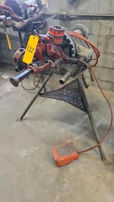 RIDGID MODEL 535 ELECTRIC PIPE THREADING MACHINE; 1/8"-2" THREADING CAPACITY; SPEED CHUCK - 3