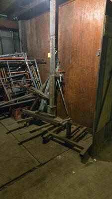 LOT SCAFFOLDING EQUIPMENT; HVAC DUCT AND CHANNELS OF ALL SIZES; PVC; SUPPLIES; SHELVES; SHOP FAN; DOWNSTAIRS AND UPSTAIRS - 2