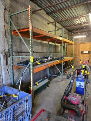 LOT PALLET RACK; NO CONTENTS