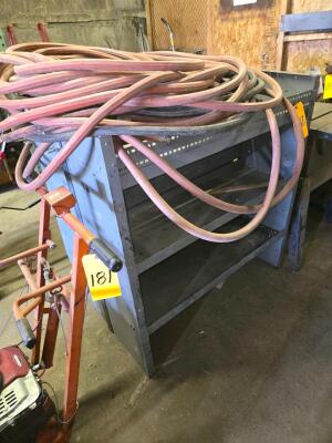 LOT RACKS AND HOSE