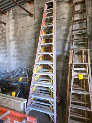 LOT FIBERGLASS LADDERS; LEFT SIDE ONLY; QTY. 4