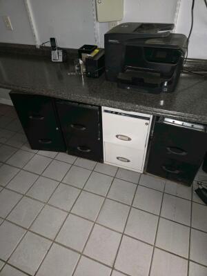 LOT OF ENTIRE CONTENTS OF DOWNSTAIRS OFFICE; NO VERTICAL FILE CABINETS - 4
