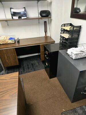 LOT OF ENTIRE CONTENTS OF DOWNSTAIRS OFFICE; NO VERTICAL FILE CABINETS - 8