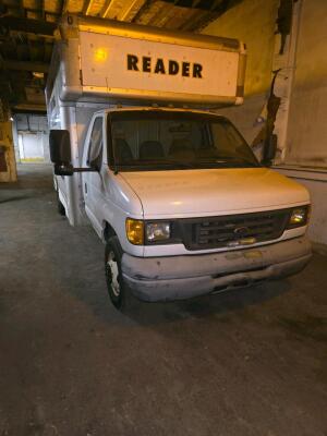 FORD E-350 ECONOLINE BOX TRUCK; 2007; APPROX. 14' BOX; 167,820 MILES
