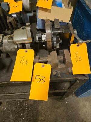LOT INDEXING HEAD, COLLET CLOSER AND VISE
