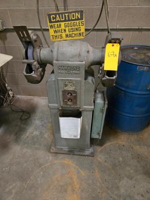 HAMMOND DOUBLE END PEDESTAL GRINDER