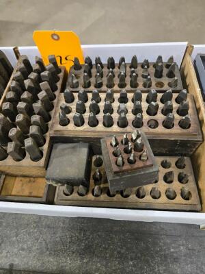 LOT NUMBERS AND LETTERS STAMPS