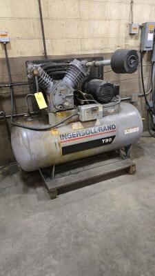 Ingersoll-Rand T30 2545E10V 10 HP 120-Gallon Horizontal Air Compressor - 2