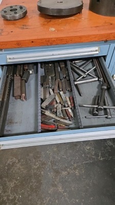 CABINET & CONTENTS OF LATHE TOOLING - 4