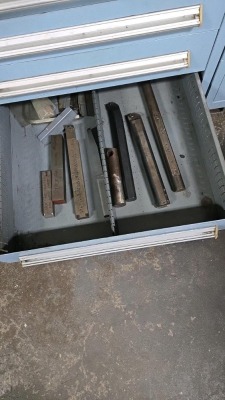 CABINET & CONTENTS OF LATHE TOOLING - 8