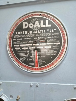 DOALL VERTICAL METAL CUTTING BANDSAW; CONTOUR-MATIC 26" - 2