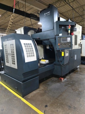 2005 JOHNFORD 3-AXIS CNC MOVING TABLE BRIDGE MILL, MDL. DMC-1500 - 2