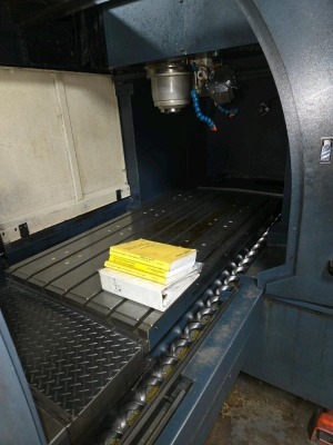 2005 JOHNFORD 3-AXIS CNC MOVING TABLE BRIDGE MILL, MDL. DMC-1500 - 3