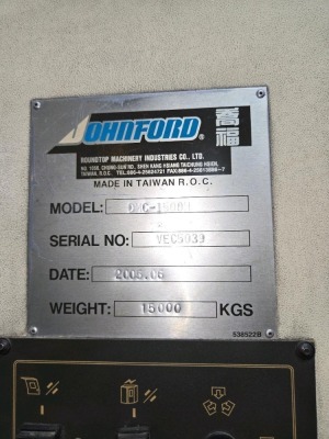 2005 JOHNFORD 3-AXIS CNC MOVING TABLE BRIDGE MILL, MDL. DMC-1500 - 10