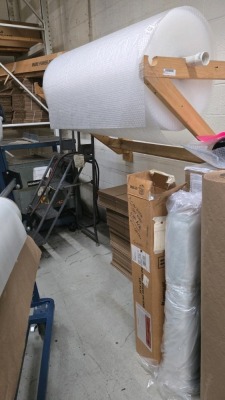 LOT CARBOARD BOXES, BANDING MATERIAL, SHIPPING SUPPLIES & DEPARTMENT - 12
