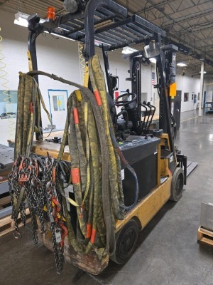 CATERPILLAR FORKLIFT; MODEL E6500; 6,500 LB. CAPACITY - 4