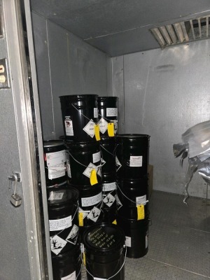 FREEZER-APPROXIMATELY 8' X 8' X 8'-WITH CONTENTS - 4