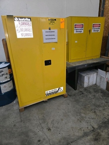 LOT FLAMMABLE STORAGE CABINETS & DESK