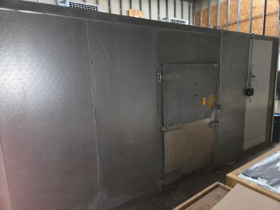 LARGE CAPACITY DEEP FREEZER-APPROXIMATELY 24' X 24' X 12'-SINGLE DOOR+CONTENTS - 2