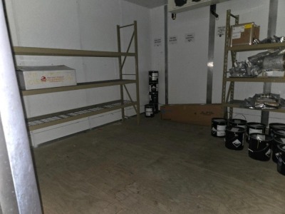LARGE CAPACITY DEEP FREEZER-APPROXIMATELY 24' X 24' X 12'-SINGLE DOOR+CONTENTS - 5