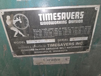 TIMESAVERS DRY BELT SANDER-MODEL 69-1; 24" - 4