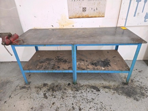 STEEL WORK BENCH & VISE