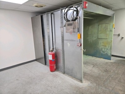 PAINT SPRAY BOOTH; APPROXIMATELY 9' X 9' X 8'; AMEREX FIRE SUPPRESSION SYSTEM - 3