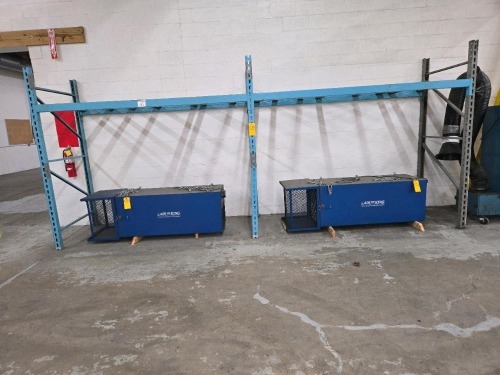 LOT PALLET RACK-NO DUST COLLECTORS