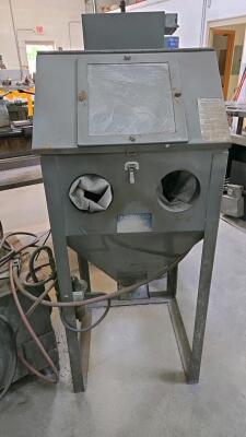 TRIN MAC-MAC BLAST CABINET; MODEL 1; 24 X 24; S/N 4483-90 - 2