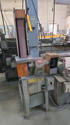 HAMOND ABRASIVE BELT GRINDER-POLISHER; 4" BELT; MODEL 60 D; 1984