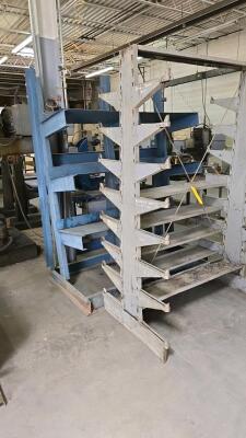 LOT STEEL MATERIAL RACKS - 2