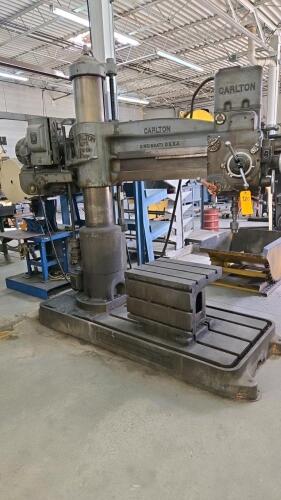 CARLTON RADIAL ARM DRILL; 11" COLUMN X 4' ARM