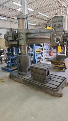 CARLTON RADIAL ARM DRILL; 11" COLUMN X 4' ARM