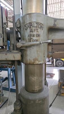 CARLTON RADIAL ARM DRILL; 11" COLUMN X 4' ARM - 3