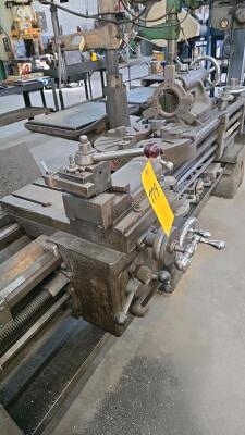 MEUSER ENGINE LATHE; APPROXIMATELY 12" X 48" C.C.'S - 4