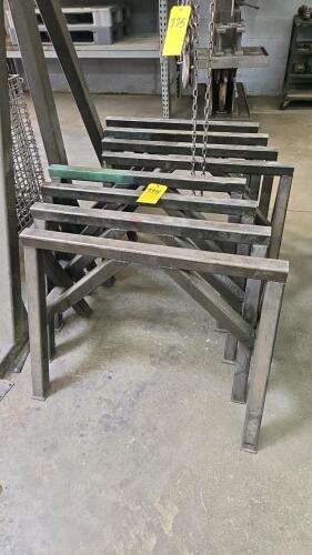 LOT STEEL SAW HORSES