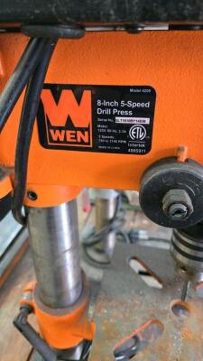WEN TABLE TOP DRILL PRESS; 8", 5 SPEED - 2