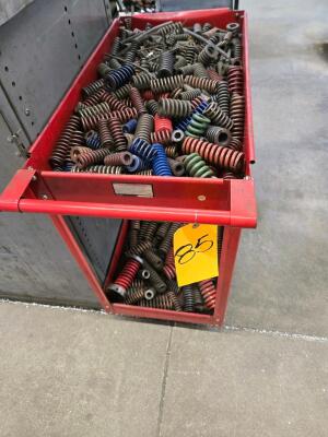 LOT COIL SPRINGS AND CART
