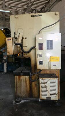KOMATSU C-FRAME PUNCH PRESS; MDL. OBS 60-3; 60 TON CAPACITY; YEAR 1992 - 3