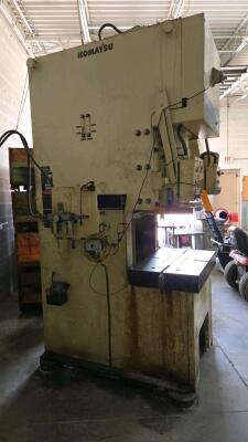 KOMATSU C-FRAME PUNCH PRESS; MDL. OBS 60-3; 60 TON CAPACITY; YEAR 1992 - 4