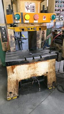STAMPTEC OPEN BACK GAP FRAME PRESS; MDL. G1-80-S; 80 TON CAPACITY; YEAR 1993 - 3
