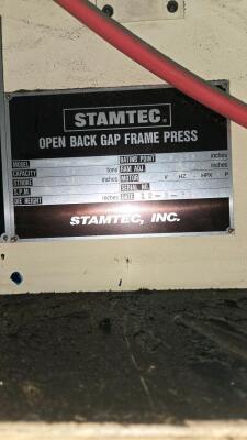 STAMPTEC OPEN BACK GAP FRAME PRESS; MDL. G1-80-S; 80 TON CAPACITY; YEAR 1993 - 4